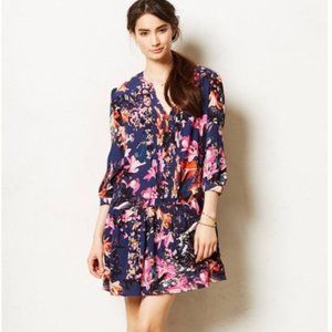 Anthropologie Maeve Caravane Floral Tunic Dress